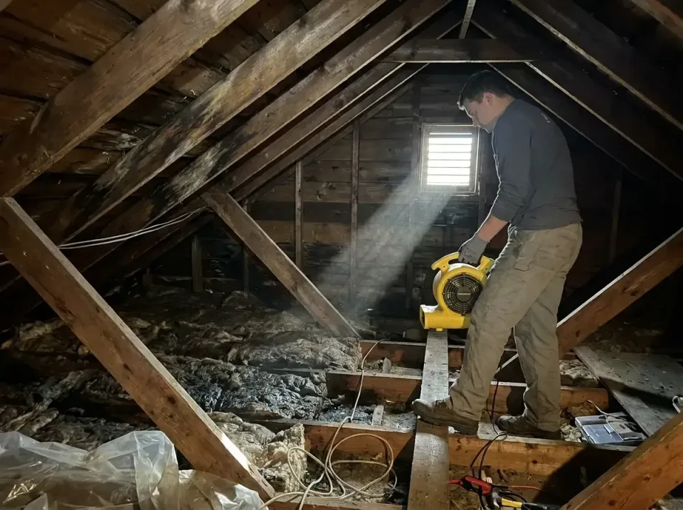 attic-water-damage-drying-proc-007 — frequently asked questions, Emergency Water Extraction & 24/7 Flood Response in Larose,…